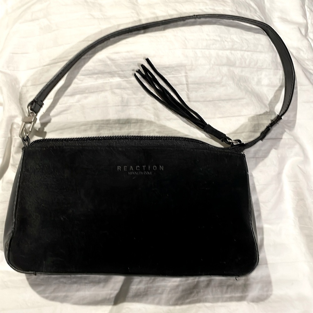 Kenneth Cole REACTION suede wristlet purse.